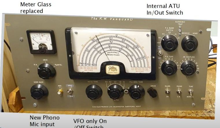 A KE Vanguard Transmitter Front Panel