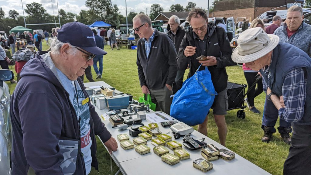 The Bracknell Amateur Radio Club's Table at the Radio Rally