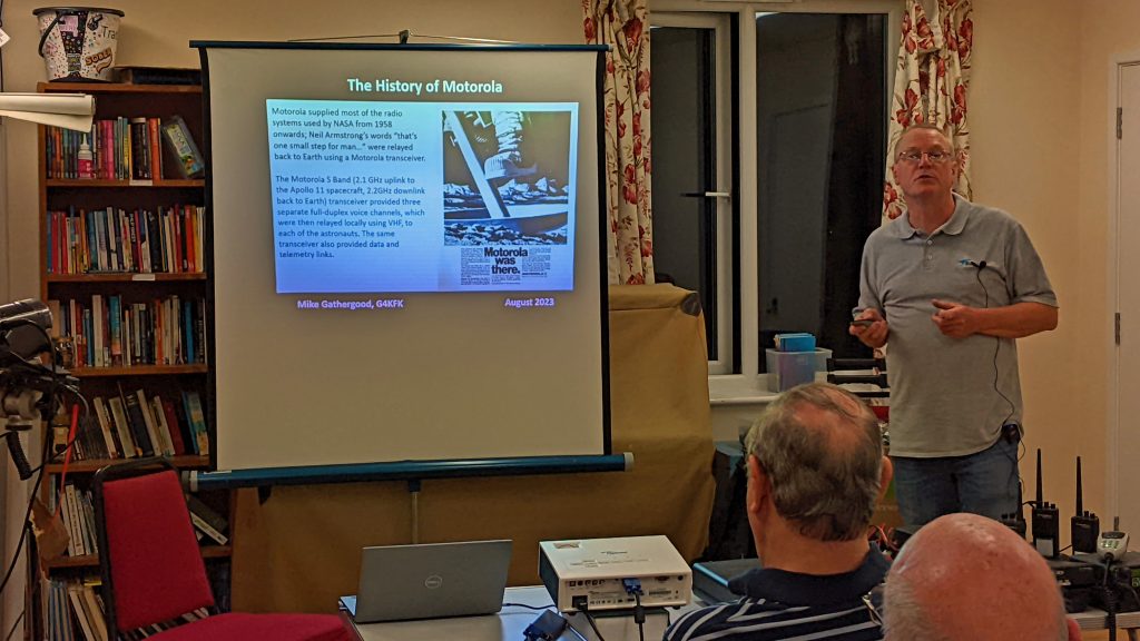 Mike G4KFK DIscussing use of Motorola Radios for Amateur Radio