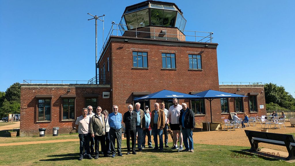BARC and NADARS Members outside the Greenham Common Control Tower