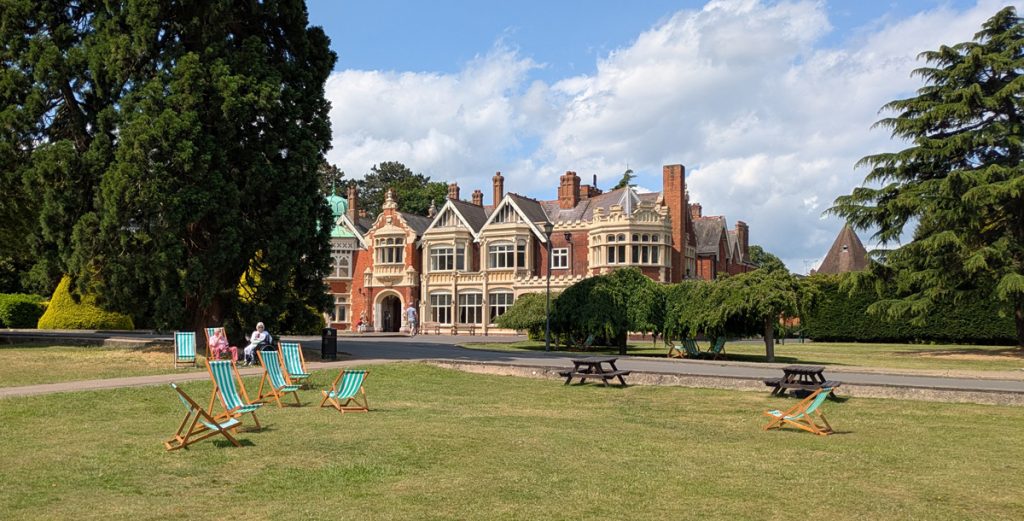 Bletchley Park from the front lawn