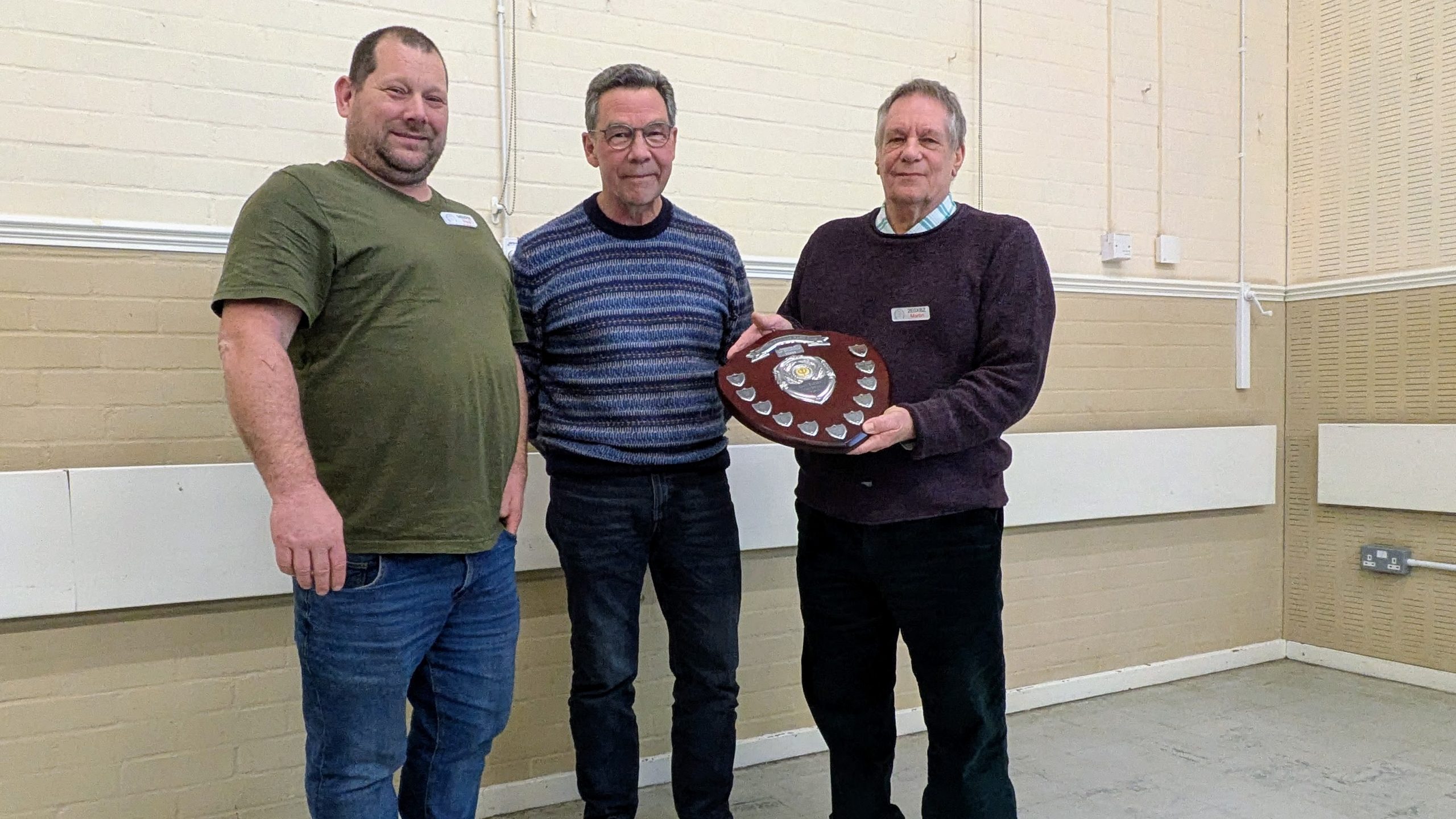 Paul M9XPN and Paul G4HLF being awarded the Dave Sugden Memorial Trophy