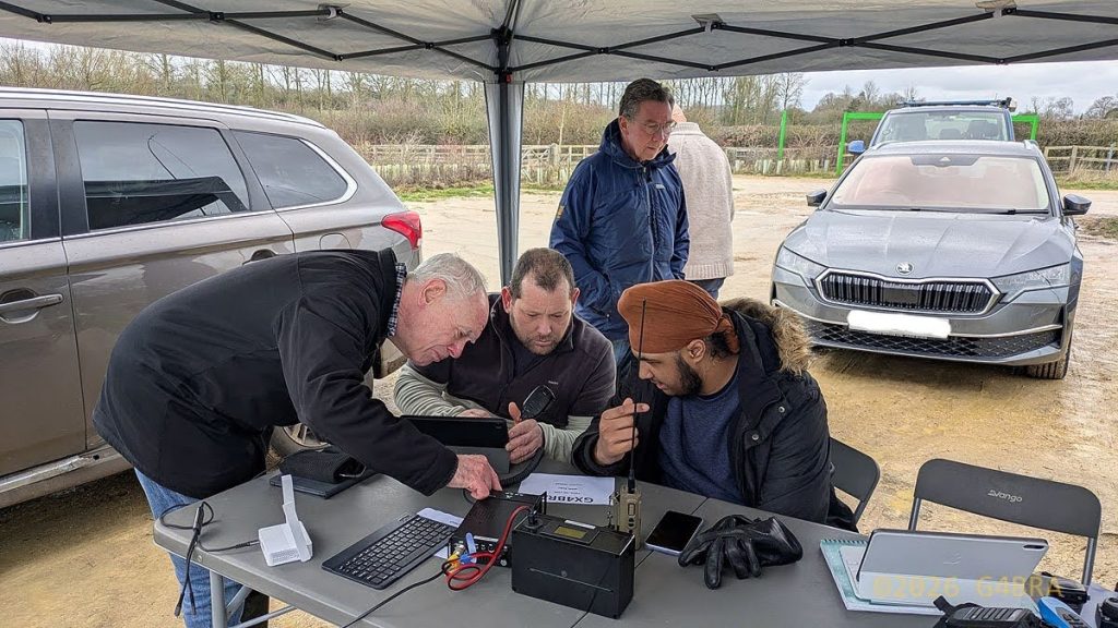 Bracknell Amateur Radio Club Members activating Windmill Meadows POTA
