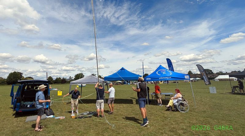Bracknell ARC Setting up at the 1st Twyford Scouts